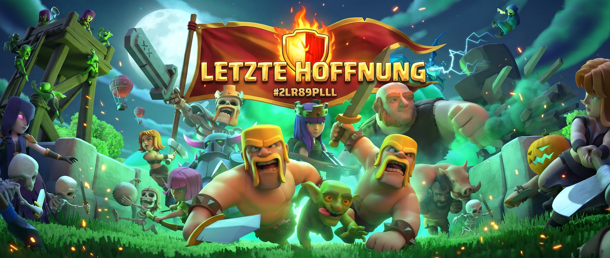 Banner des Clash-of-Clans-Clans Letzte Hoffnung